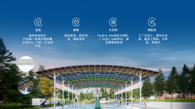 把太阳装进篮筐——永福绿能掀起“会发电”的运动场革命_把太阳装进篮筐——永福绿能掀起“会发电”的运动场革命_